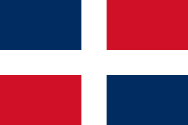Los colores de La Bandera de la República Dominicana
